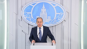 Видеообращение Министра иностранных дел Российской Федерации С.В.Лаврова по случаю 60-летия полета Ю.А.Гагарина в космос, Москва, 12 апреля 2021 года 